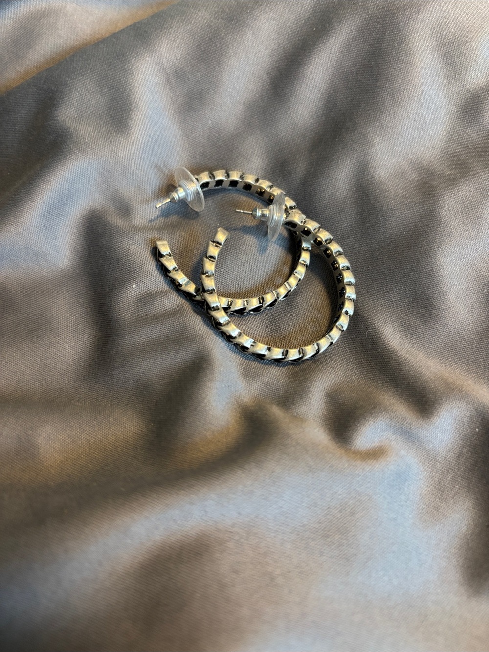 Silver Hoop Earrings